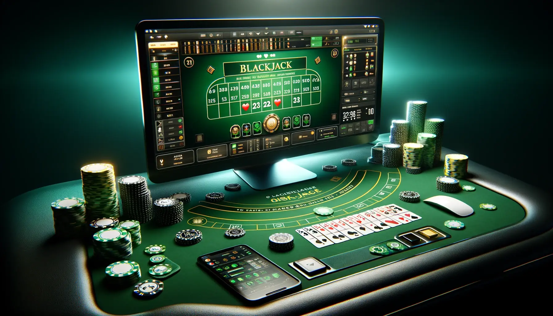 Spela blackjack hos Rollingslots casino
